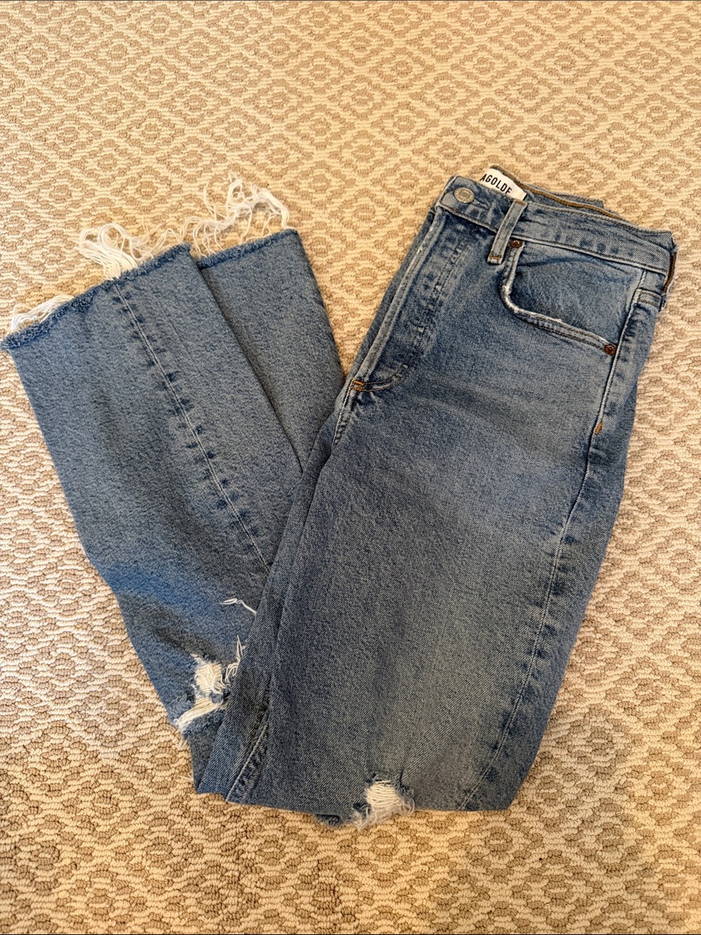 Agolde Riley Ripped Jeans